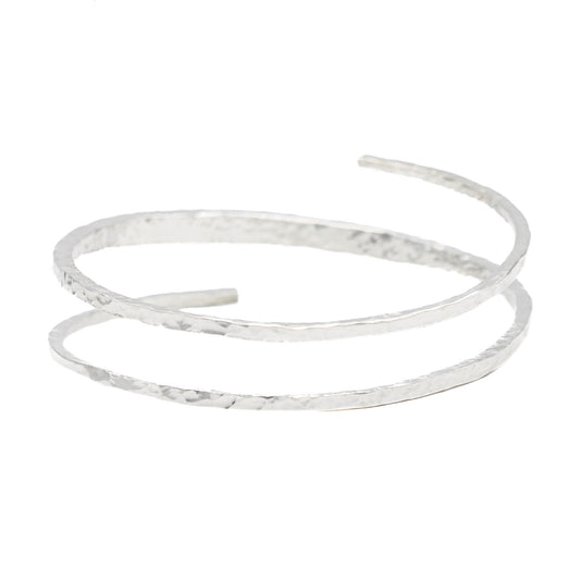 Hammered Tapered Bypass Bangle